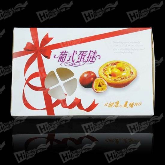 Portuguese Egg Custard Tarts Box Printing