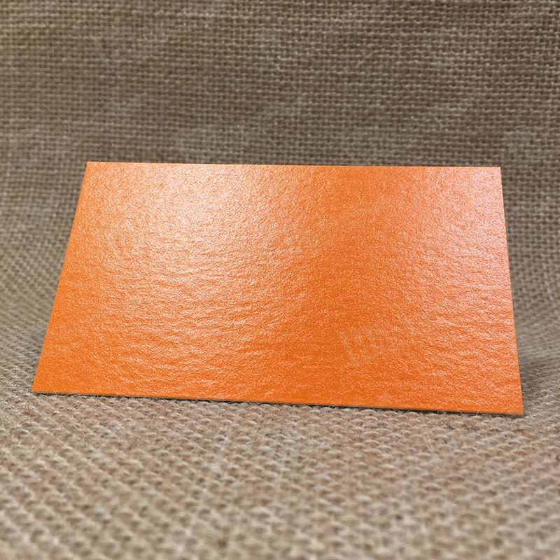 335G Intermills White With Orange Pantone Printed As Background