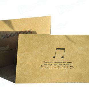 Custom Delicate Greeting Card Printing Of Craft Paper