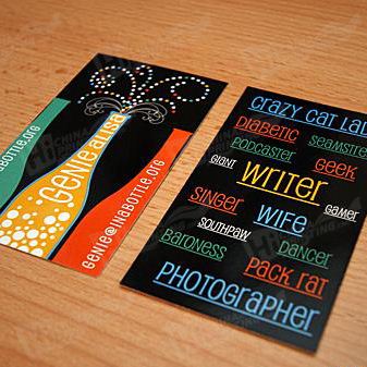 Custom Four Color Art Paper Business Card