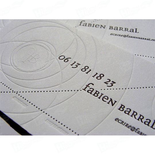 Embossing Name Card Printing