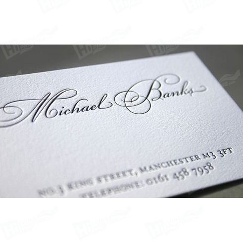 Embossing Name Card Printing