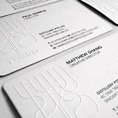 Embossing Name Card Printing