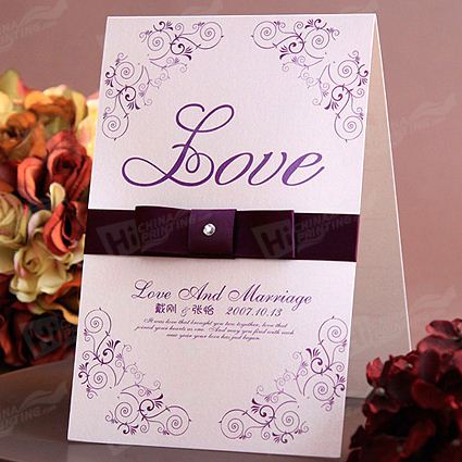 Fashion Wedding Card Printing