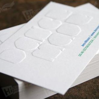 Square Embossing Business Card Printing