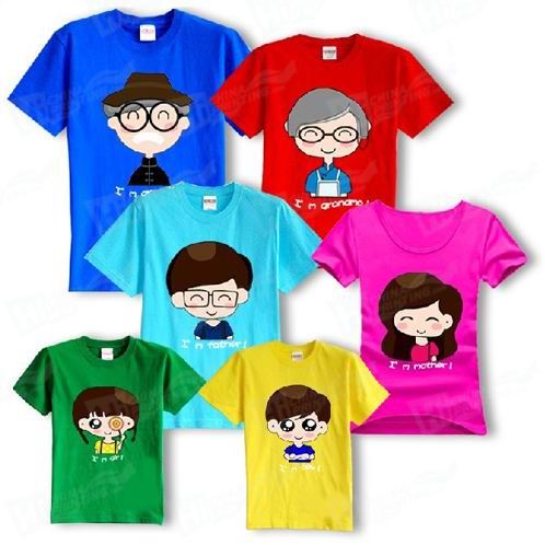 Family Fitted T-shirts Printing