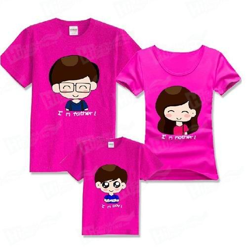 Family Fitted T-shirts Printing