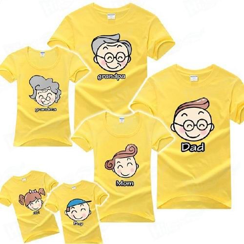 Family Fitted T-shirts Printing