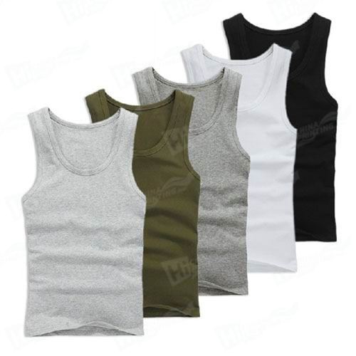 100% Cotton Tank Tops For Man