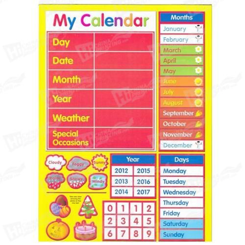 2014 Magnets Learning Calendar Printing