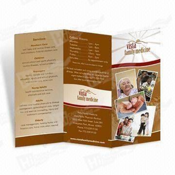 Color and High Quality Folding Flyer Printing