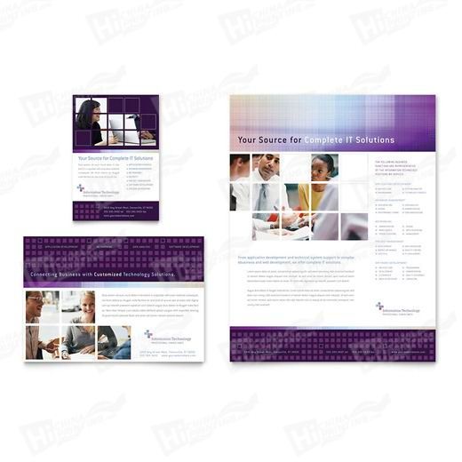 Information Technology Consultants Flyers Printing