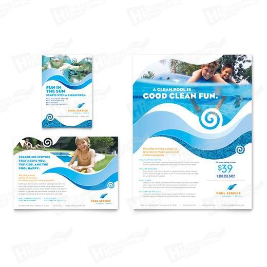 Swimming Pool Cleaning Service Flyers Printing