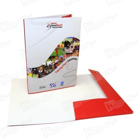 300g Art Paper Presentation Folders Printing