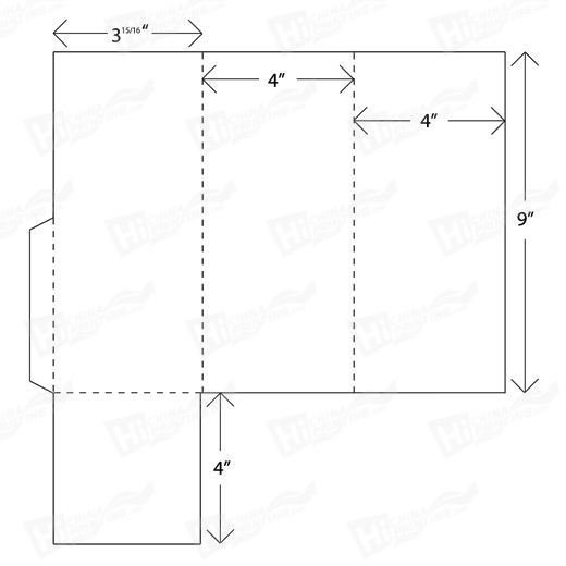 4x9 Trifold Presentation Folders Printing