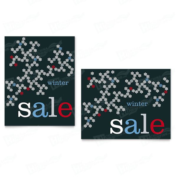 Snowflake Pattern Sale Posters Printing