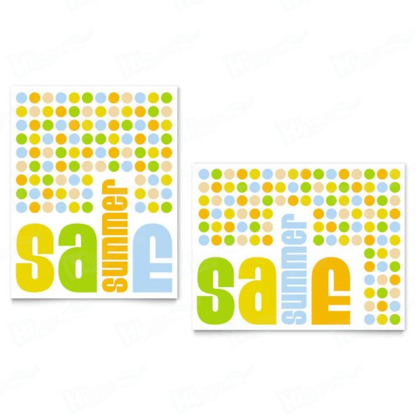 Summer Color Dots Sale Posters Printing