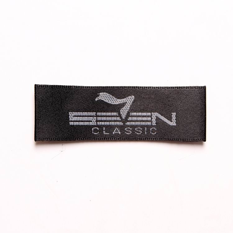 Wood Shuttle Black Satin Labels